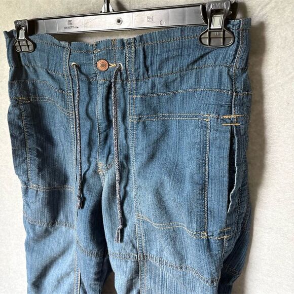 Free People We The Free Angelo Denim Pull-On Jeans Blue Size S - Picture 9 of 9